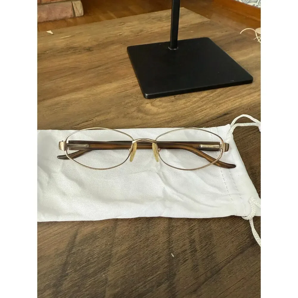 Vintage Oscar De La Renta Gold (51•16) Skinny Glasses - Picture 1 of 6